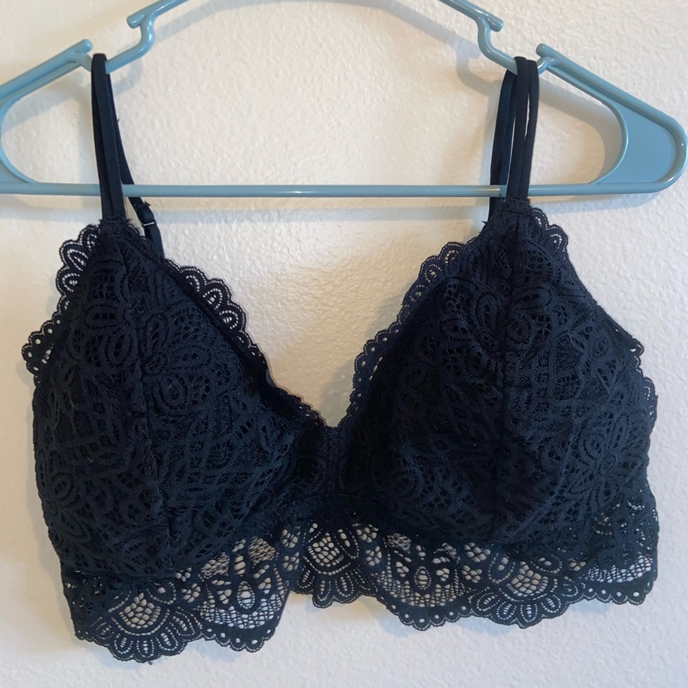 Target black lace bralette